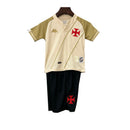 Conjunto Infantil Vasco III 24/25 - Branco e Dourado