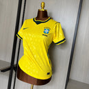 Camisa Brasil Feminina Titular 2026 - Amarela