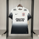 Camisa Corinthians Titular 24/25 - Versão Torcedor Preto e Branco