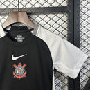 Conjunto Infantil Corinthians Fora 25/26 - Preto