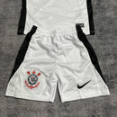 Conjunto Infantil Corinthians Titular 25/26 - Branco