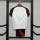 Conjunto Infantil Flamengo Fora 25/26 - Branca