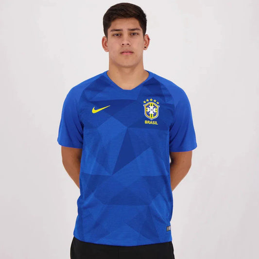 Camisa Brasil Fora 2018/19 - Versão Retrô Azul