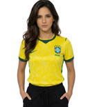 Camisa Brasil Feminina Titular 2026 - Amarela