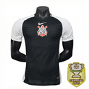 Camisa Corinthians Fora 2025/26 - Versão Jogador Preto e Branco