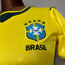 Camisa Brasil Feminina Titular 2026 - Amarela