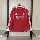 Camisa Liverpool 25/26 - Versão Manga Longa vermelha