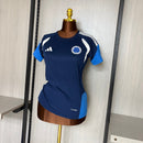 Camisa Cruzeiro de Treino 26/27 - Feminina Baby Look Azul Escuro