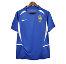 Camisa Brasil Fora 2002 - Versão Retrô Azul