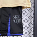 Conjunto Infantil Barcelona Fora 25/26 - Bege