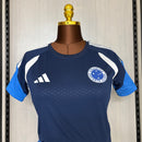 Camisa Cruzeiro de Treino 26/27 - Feminina Baby Look Azul Escuro