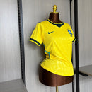 Camisa Brasil Feminina Titular 2026 - Amarela