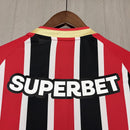 Camisa São Paulo Fora 25/26 - Vermelha Tricolor