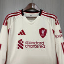 Camisa Liverpool 25/26 - Versão Manga Longa Branca