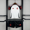 Conjunto Flamengo Home 25/26 - Preto e vermelho