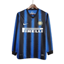 Camisa Inter de Milão Retrô 2010 Manga Longa Azul e Preta - Nike